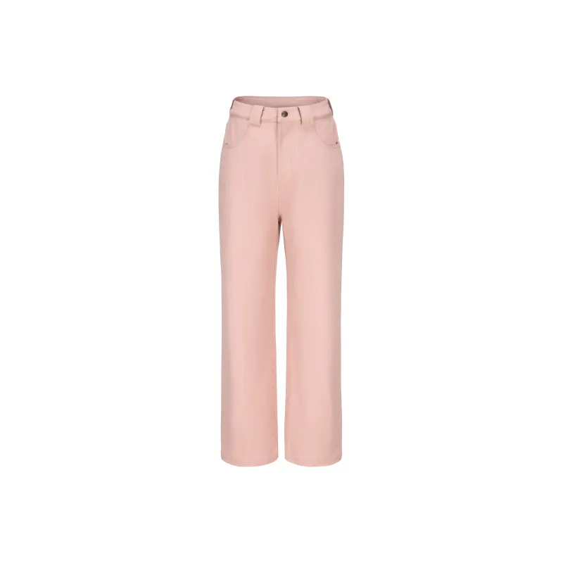 CHIWAWAMEME Casual Pants Women's Salmon Pink-0