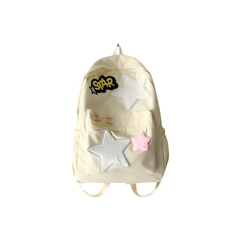 Yalu Nylon Backpack Women's Yellow/Green/Pink-0
