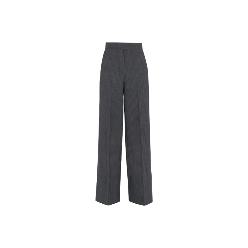 FENDI FW24 Casual Pants Women's Gray-0