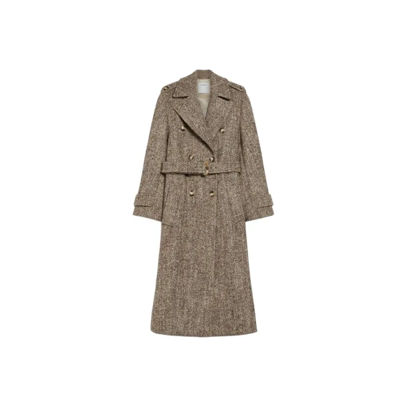 SportMax Double Breasted Belted Coat-0