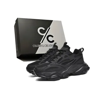 Colorful Creations Slip Resistant, Abrasion Resistant, Breathable, Lightweight Low Top Chunky Sneakers Men's