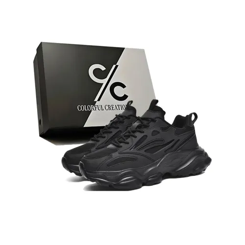 Colorful Creations Slip Resistant, Abrasion Resistant, Breathable, Lightweight Low Top Chunky Sneakers Men's