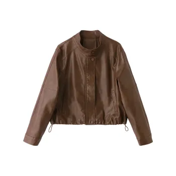 Yi Mengyuan Leather Jacket Women's