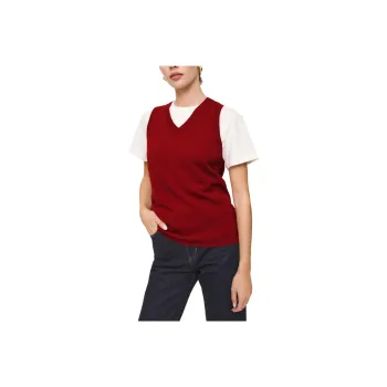REFORMATION Reese Cashmere Tank Vest Women's Total Crimson Color