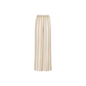 FENDI Pequin stripe Silk Palazzo Pants