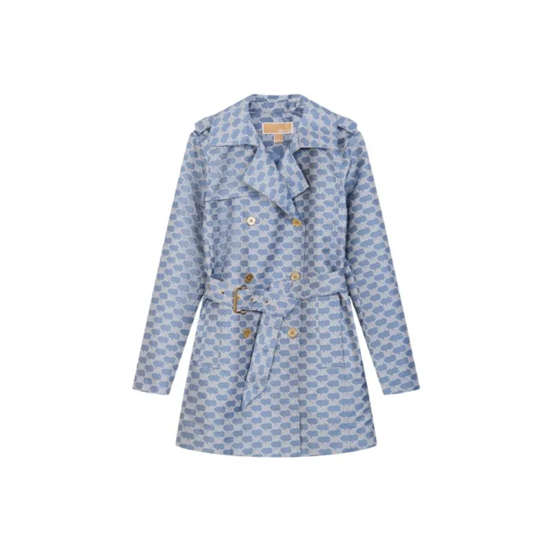 MICHAEL KORS FW24 Trench Coat Women's Blue-0