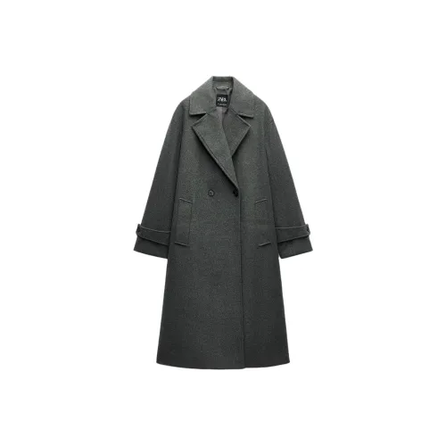 ZARA Coats Women's Gray