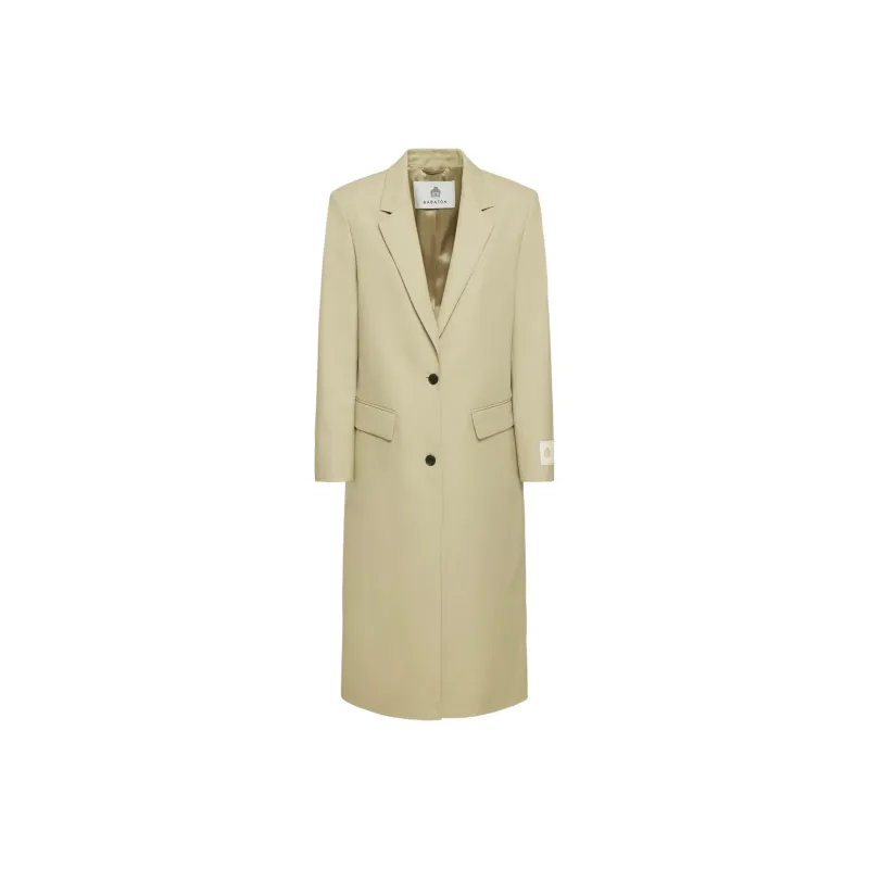 ARITZIA Babaton Empower Coat Wool Tweed Coats Women's Sandcastle Beige/Sandcastle Beige-0