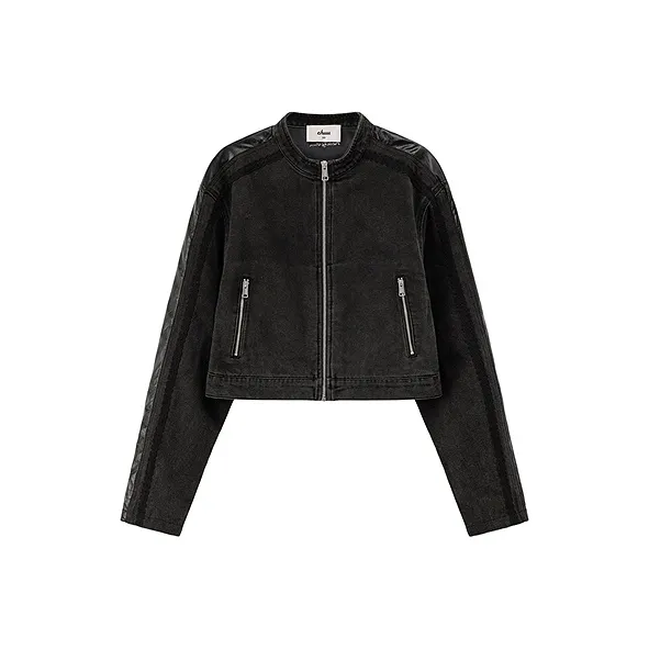 CHUU Cropped Coat Women's Black-0
