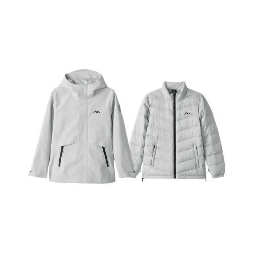 Skechers Hiking Urban Living/Travel/Commuting Warm Windbreaker Jacket Women's Moon Rock Gray