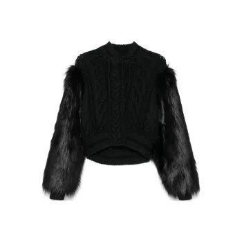 Givenchy Faux fur Trim Cardigan
