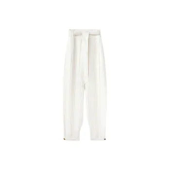 Loro Piana SS24 Casual Pants Women's Ginseng Light Yellow