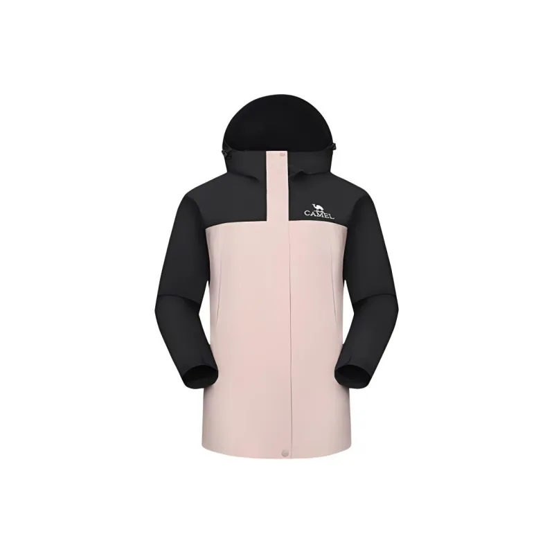 CAMEL Water-Resistant Windproof Breathable Wear-Resistant Warm Cold-Resistant Rainproof Windbreaker Jacket Women's-2