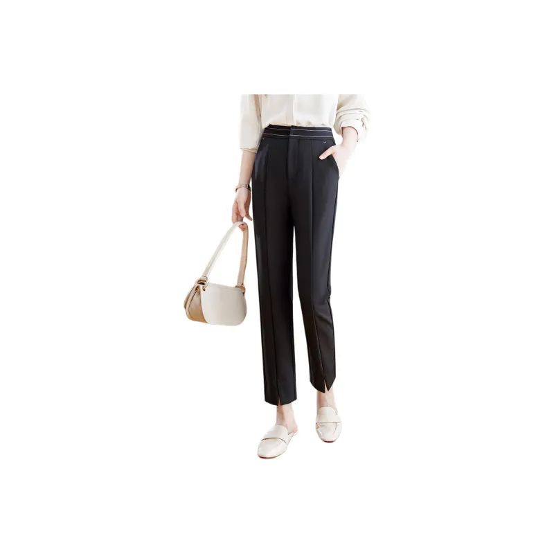 Mo Han Yi Mei Casual Pants Women's Black-0