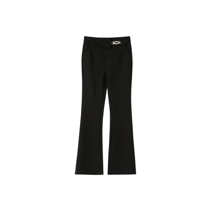 H YXIANG Casual Pants Women's Black-0