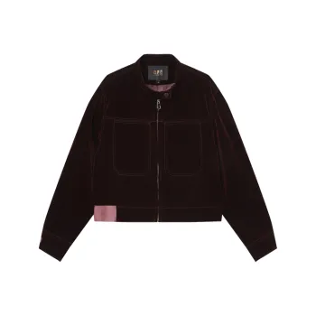 LOUISY AO Cropped Coats Women's Burgundy