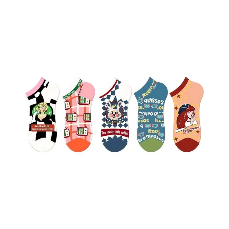 JKN No Show Socks Women's 5 Pack-16