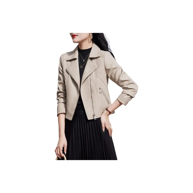 Yi Mengyuan Leather Jacket Women's-9