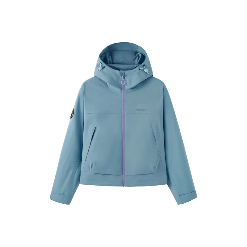 QIE x CAMEL Cropped Windbreaker Jacket Women's-2