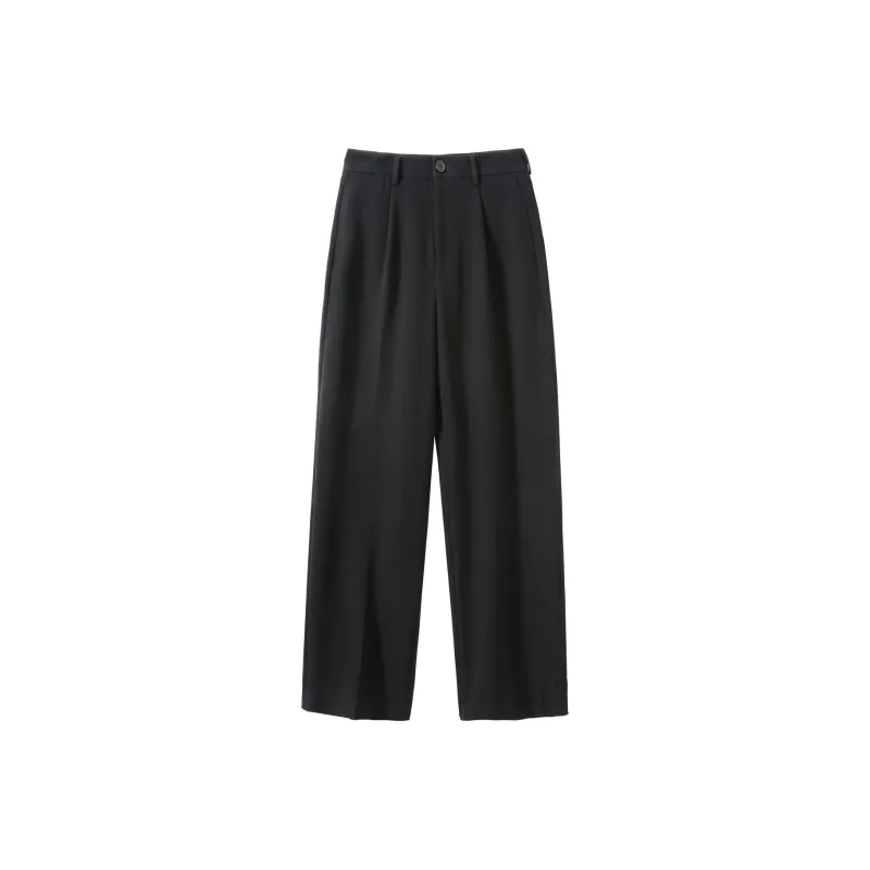 Le Alfashionline Casual Pants Women's Black-0