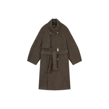 ELF SACK Coat Women's Black Truffle Color