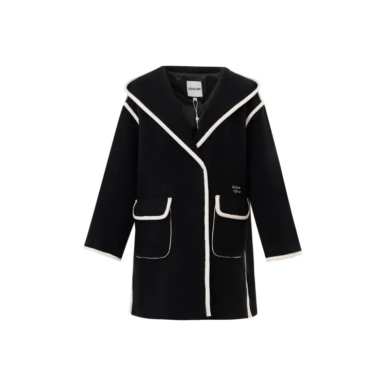 JESSYLINE Velvet feel Coat Women's Black-0