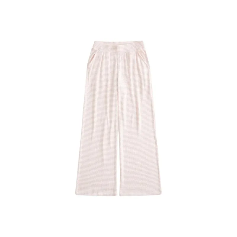 Hollister Casual Pants Women's Light Pink Stripes-0