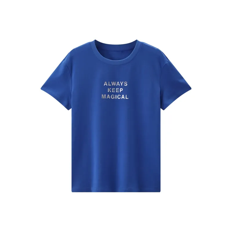 KUHNMARVIN Regular T Shirt Women's Royal Blue-0