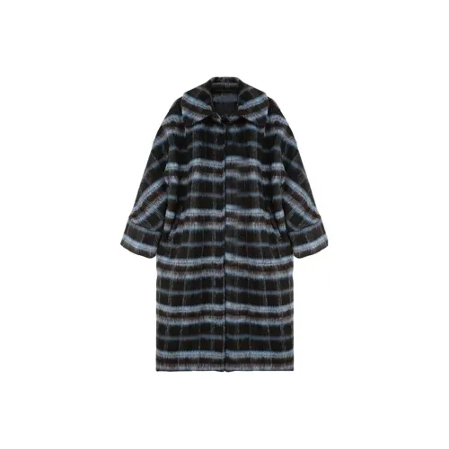 JOSR Velvet feel Coat Women's Plaid
