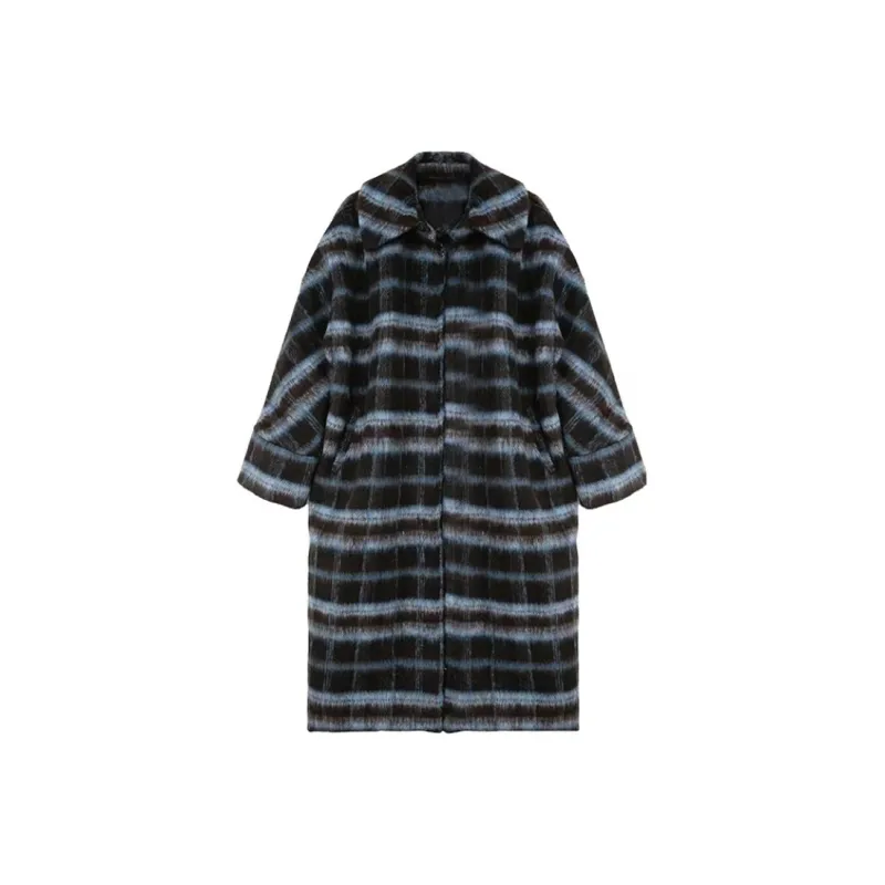 JOSR Velvet feel Coat Women's Plaid-0