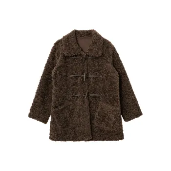 SUNSUNTOWN Velvet Jackets Women's Brown
