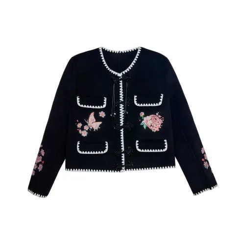 TCH Cropped Coats Women's Black
