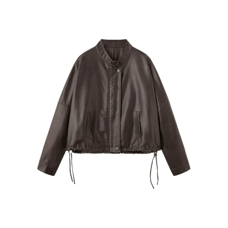 Yi Mengyuan Leather Jacket Women's-1