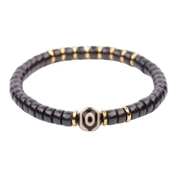 MUXIANG Coconut Shell Beads Bracelets Unisex