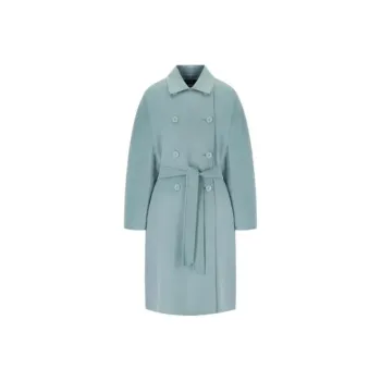 WEEKEND MaxMara Max Mara Weekend Avenue Blue Belted Coat