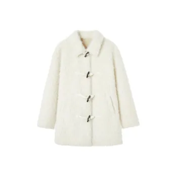 EKOOL Velvet feel Coat Women's Snowflake White