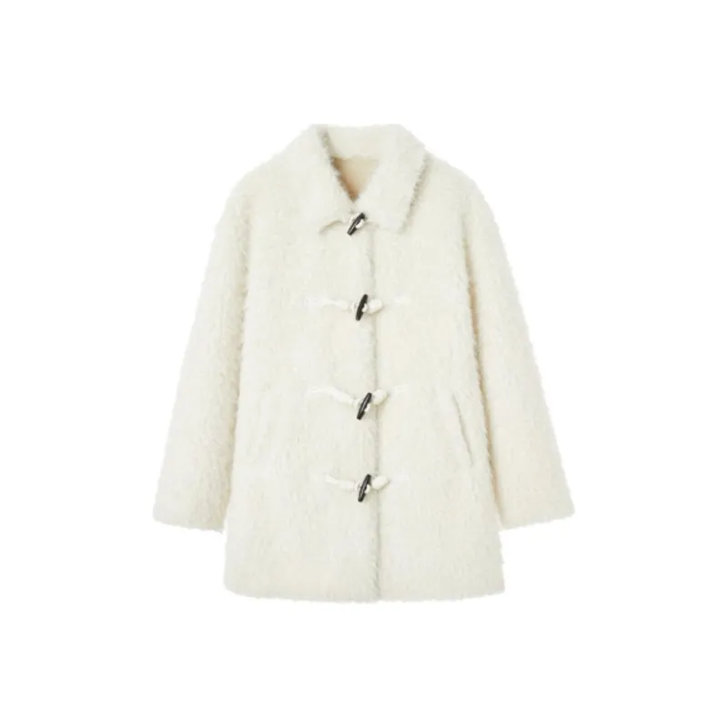 EKOOL Velvet feel Coat Women's Snowflake White-0