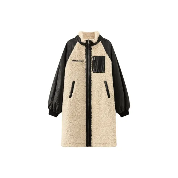 CHUU Velvet Jackets Women's Beige-0