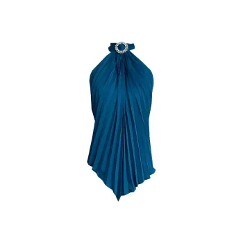 Mu Xiao Xin Slip Dresses Women's Lake Blue
