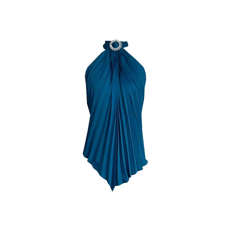 Mu Xiao Xin Slip Dresses Women's Lake Blue-0