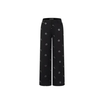 Three Quarters Casual Pants Women's Black