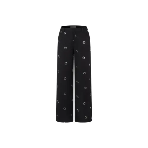 Three Quarters Casual Pants Women's Black