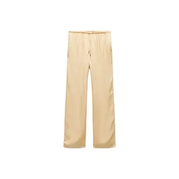 ZARA Casual Pants Women's Light Yellow