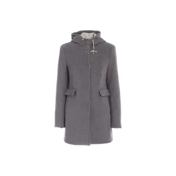 FAY Hooded Long Sleeved Drawstring Coat