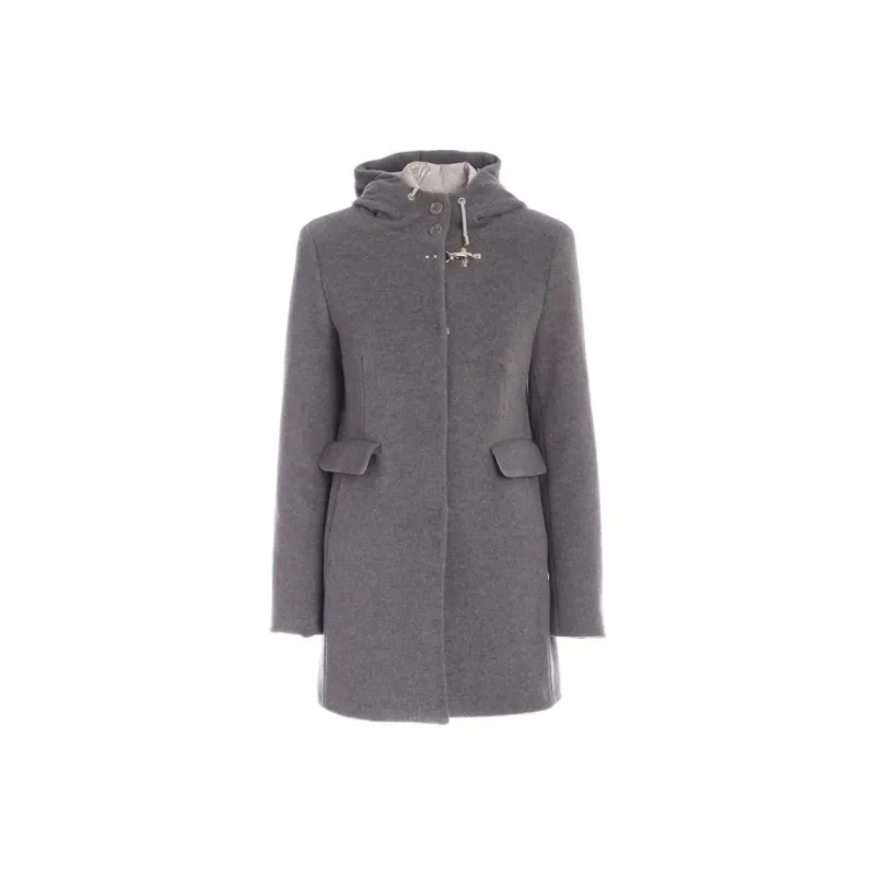 FAY Hooded Long Sleeved Drawstring Coat-0