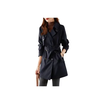 XWI Trench Coat Women's Navy Blue