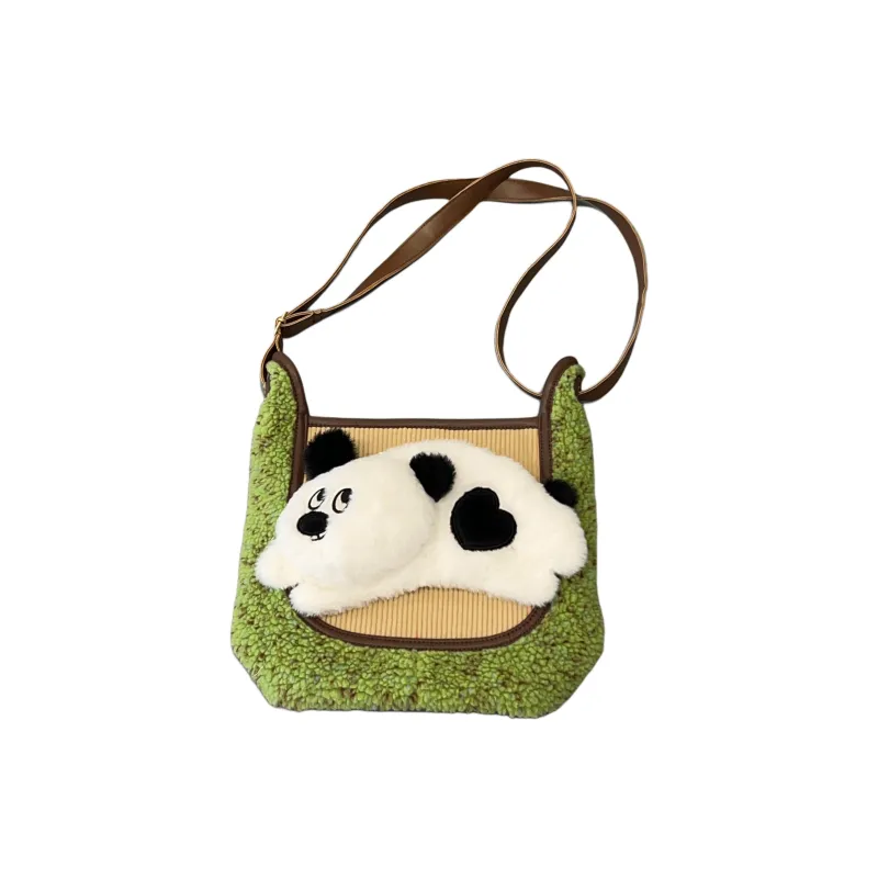 LUNA'S JOURNEY Polyester Shoulder Bag Regular Unisex Matcha-0