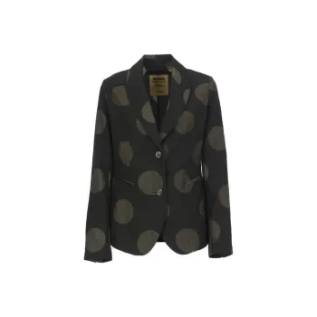 UMA WANG Dot Printed Single Breasted Jacket