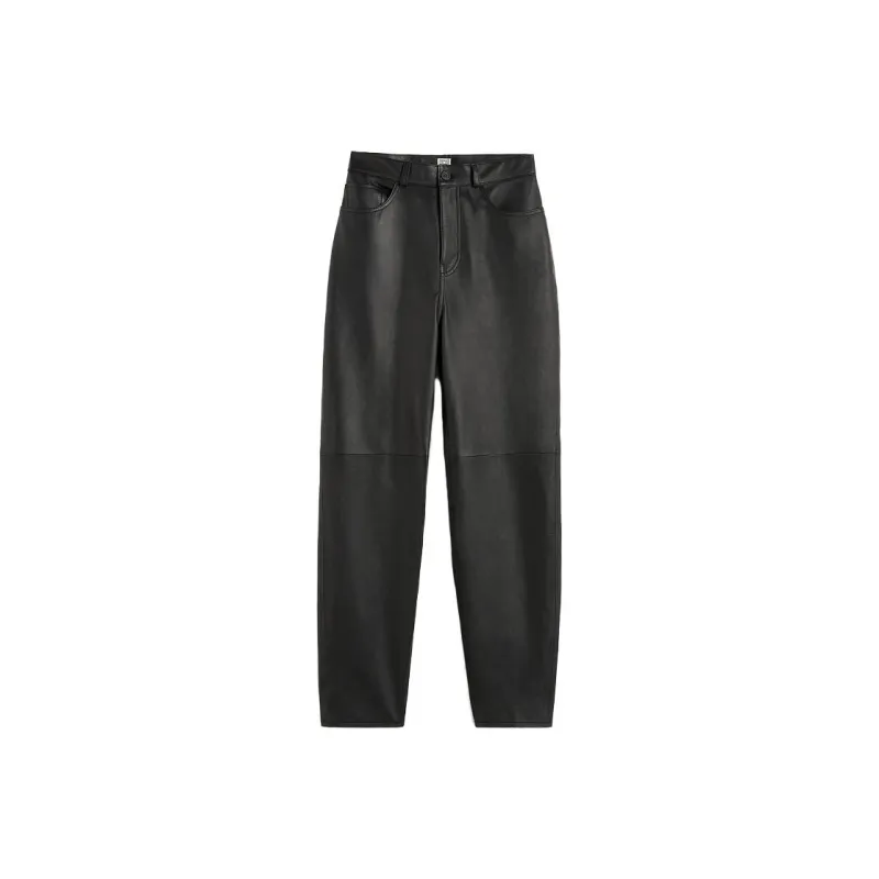 Toteme Tapered Leather Trousers-0