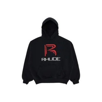 RHUDE Circuit Logo Hoodie 'Vintage Black'